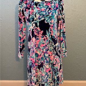 Lilly Pulitzer Olive Dress in Bright Navy All Caught Up